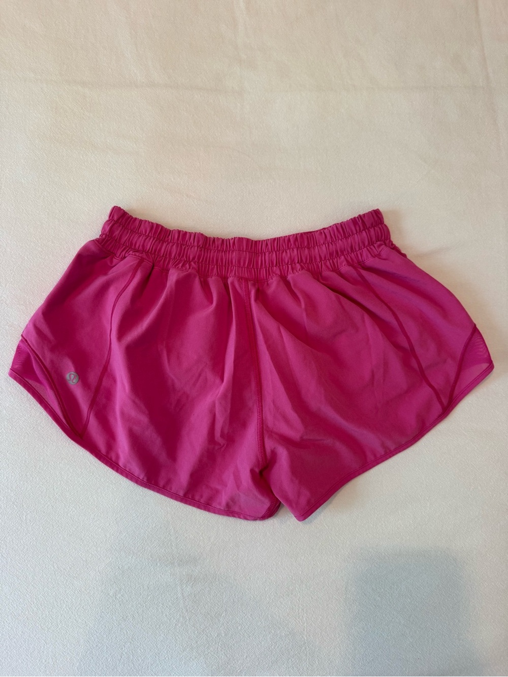 lululemon athletica Hotty Hot Lined Athletic Shorts - Bright Pink - Picture 3 of 5